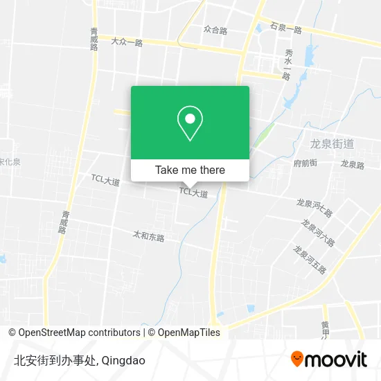 北安街到办事处 map