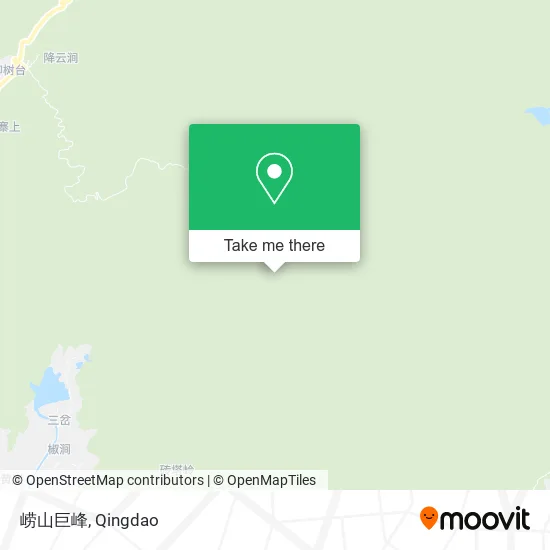 崂山巨峰 map