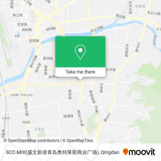 SCC-MIX(盛文新港青岛奥特莱斯商业广场) map