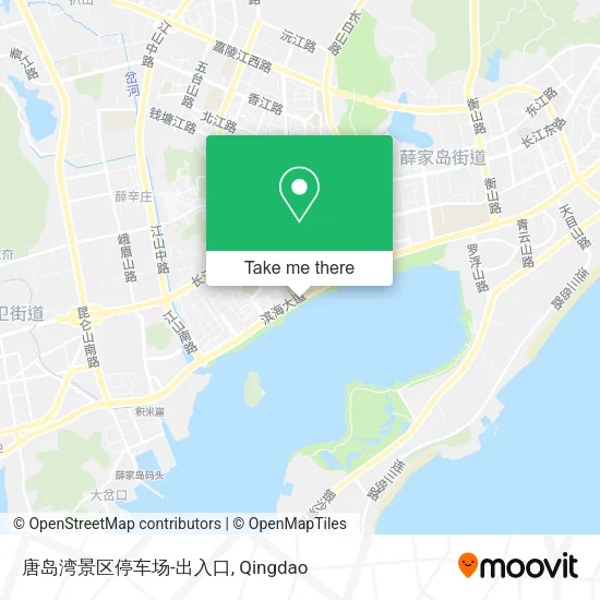 唐岛湾景区停车场-出入口 map