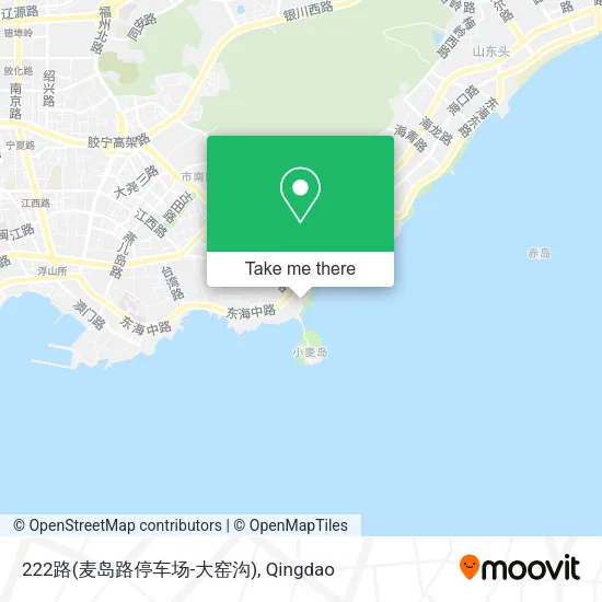 222路(麦岛路停车场-大窑沟) map