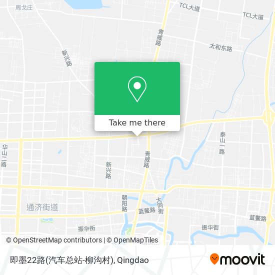 即墨22路(汽车总站-柳沟村) map