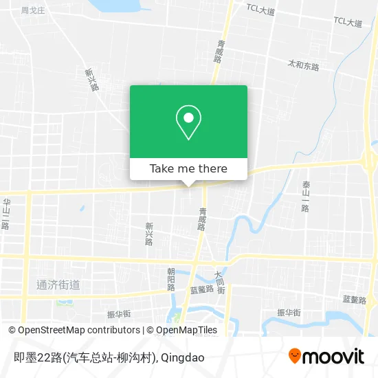 即墨22路(汽车总站-柳沟村) map