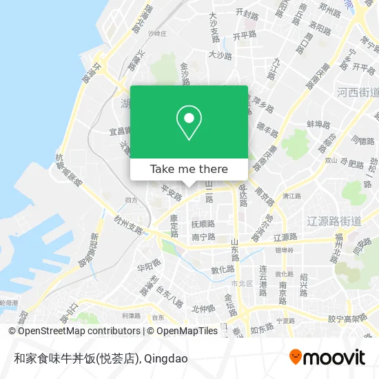 和家食味牛丼饭(悦荟店) map