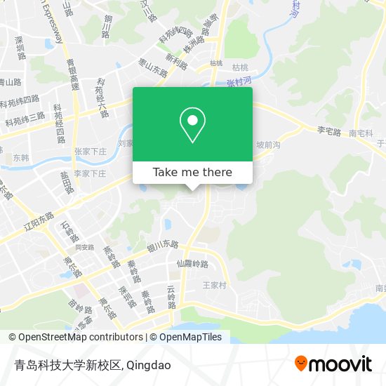 青岛科技大学新校区 map