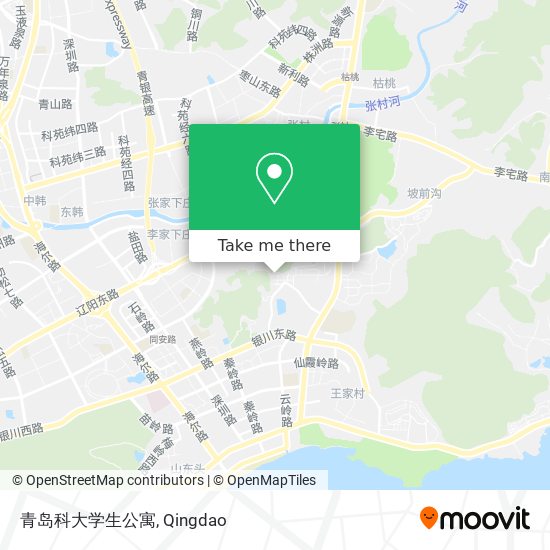 青岛科大学生公寓 map