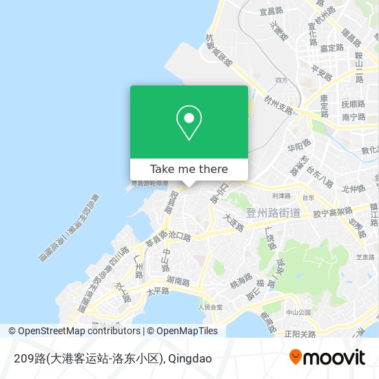 209路(大港客运站-洛东小区) map