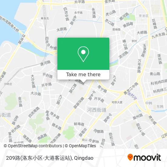 209路(洛东小区-大港客运站) map