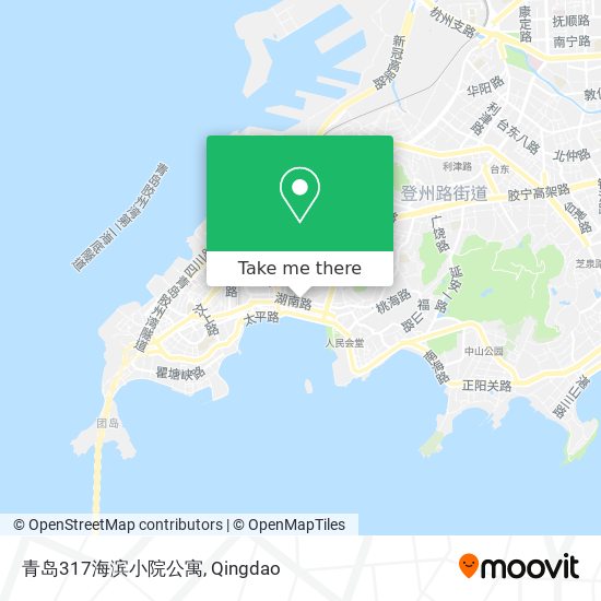 青岛317海滨小院公寓 map