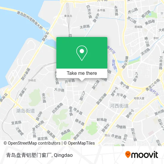青岛盘青铝塑门窗厂 map