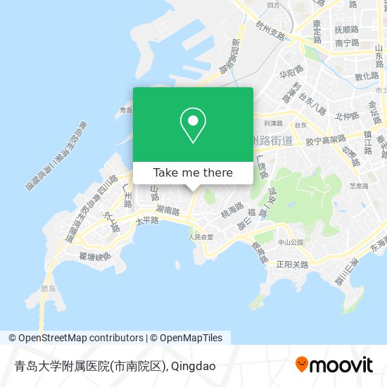 青岛大学附属医院(市南院区) map
