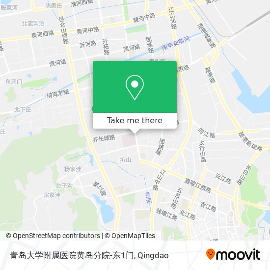 青岛大学附属医院黄岛分院-东1门 map