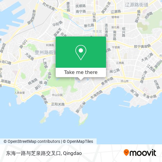 东海一路与芝泉路交叉口 map
