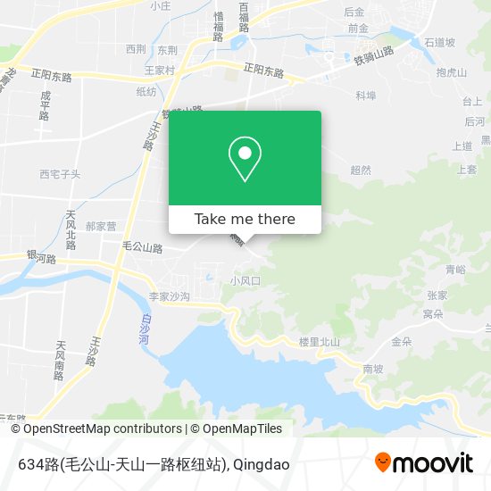 634路(毛公山-天山一路枢纽站) map