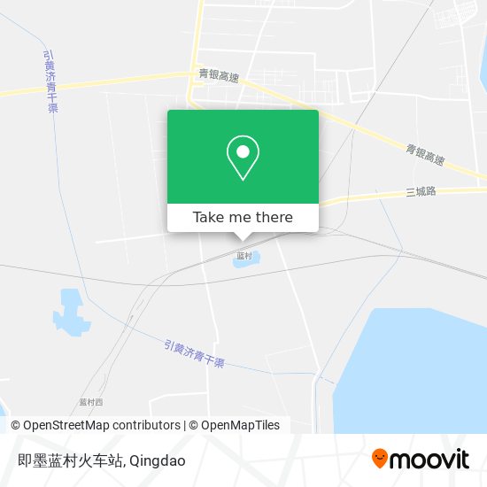 即墨蓝村火车站 map