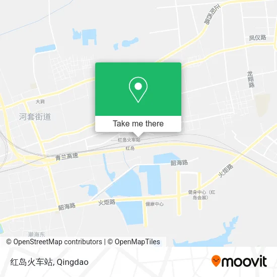红岛火车站 map