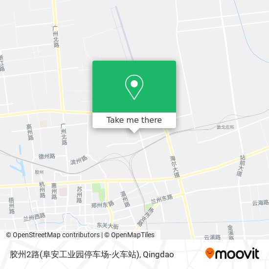 胶州2路(阜安工业园停车场-火车站) map