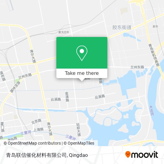 青岛联信催化材料有限公司 map