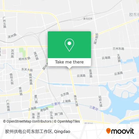 胶州供电公司东部工作区 map