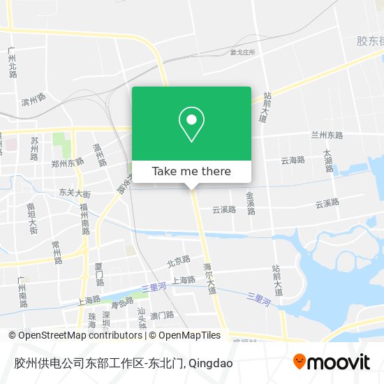 胶州供电公司东部工作区-东北门 map