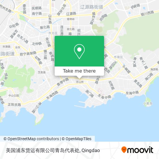 美国浦东货运有限公司青岛代表处 map