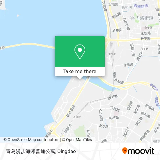 青岛漫步海滩普通公寓 map