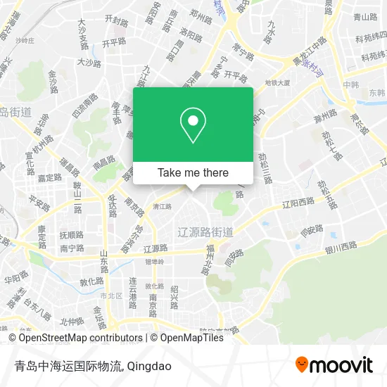 青岛中海运国际物流 map