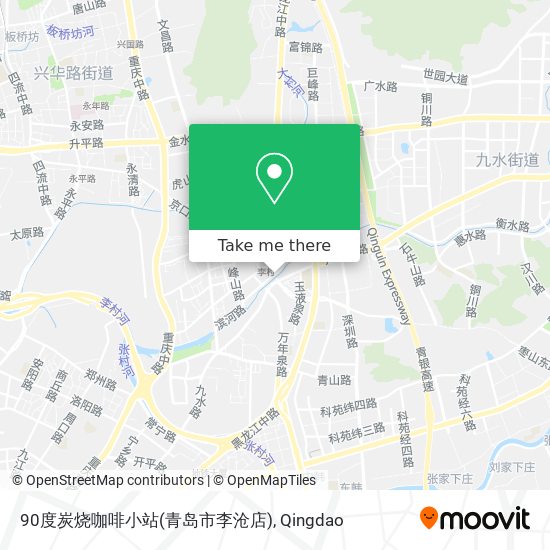 90度炭烧咖啡小站(青岛市李沧店) map