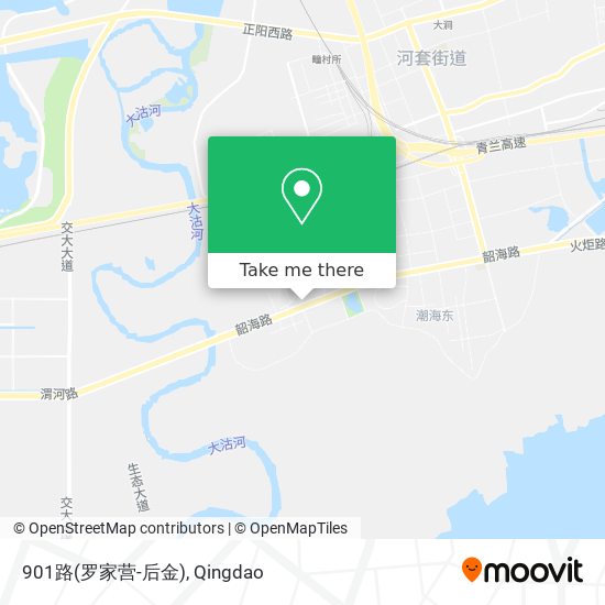 901路(罗家营-后金) map