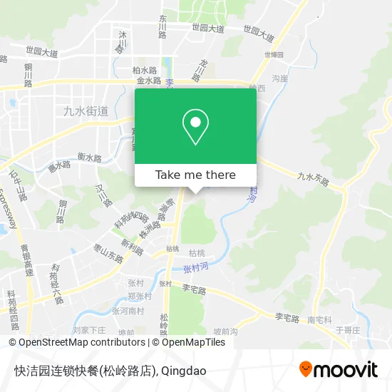 快洁园连锁快餐(松岭路店) map