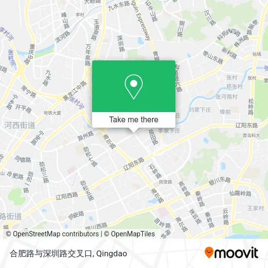 合肥路与深圳路交叉口 map