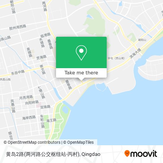 黄岛2路(两河路公交枢纽站-丙村) map