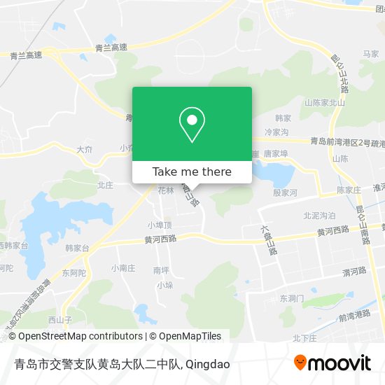 青岛市交警支队黄岛大队二中队 map