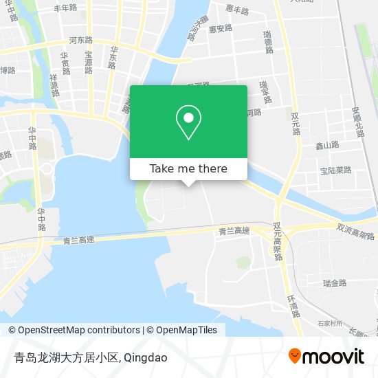 青岛龙湖大方居小区 map