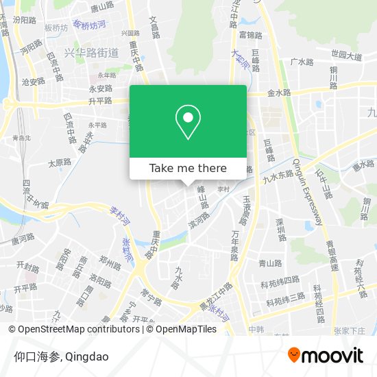 仰口海参 map