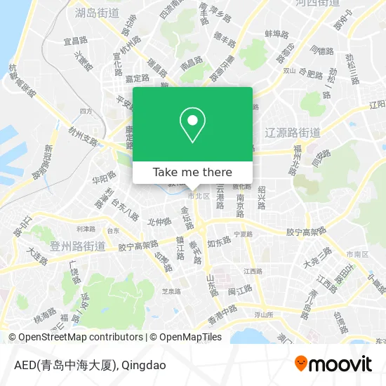 AED(青岛中海大厦) map