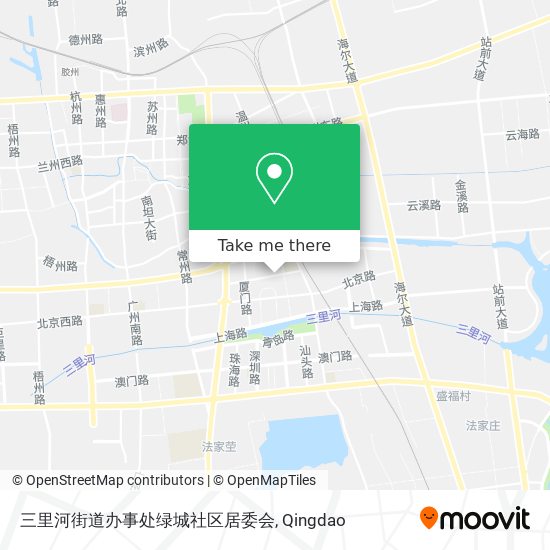 三里河街道办事处绿城社区居委会 map