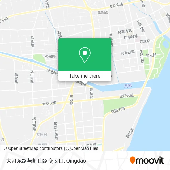 大河东路与峄山路交叉口 map