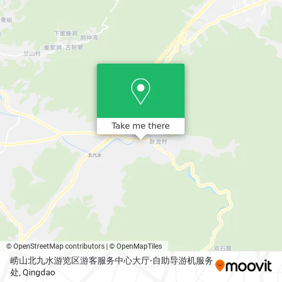 崂山北九水游览区游客服务中心大厅-自助导游机服务处 map