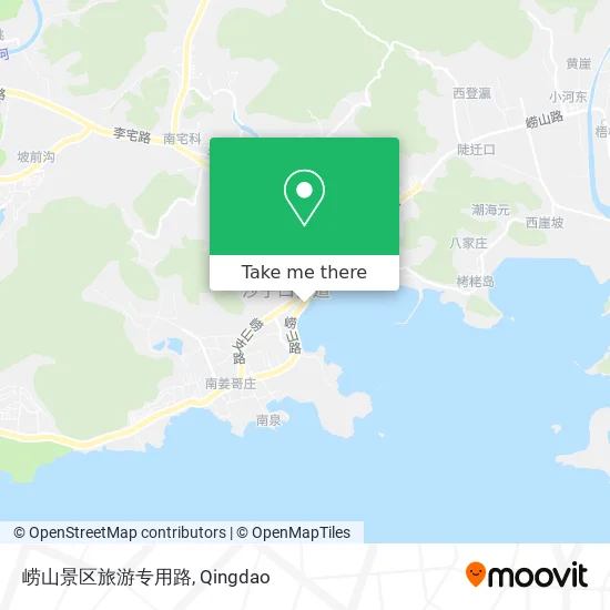 崂山景区旅游专用路 map