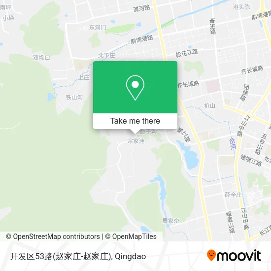 开发区53路(赵家庄-赵家庄) map