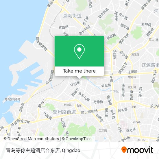 青岛等你主题酒店台东店 map