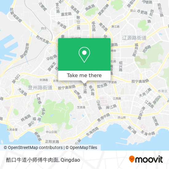 酷口牛道小师傅牛肉面 map