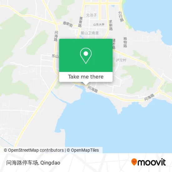 问海路停车场 map