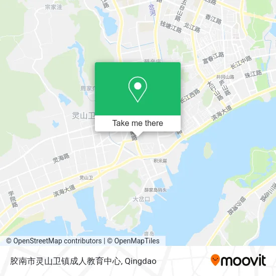 胶南市灵山卫镇成人教育中心 map