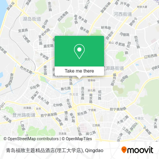 青岛福致主题精品酒店(理工大学店) map
