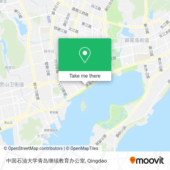 中国石油大学青岛继续教育办公室 map