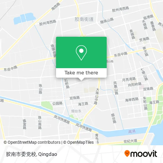 胶南市委党校 map