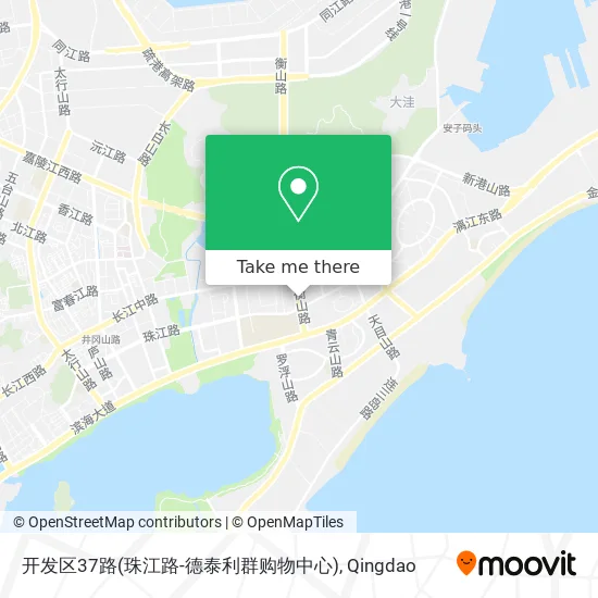 开发区37路(珠江路-德泰利群购物中心) map