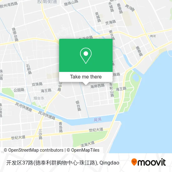开发区37路(德泰利群购物中心-珠江路) map